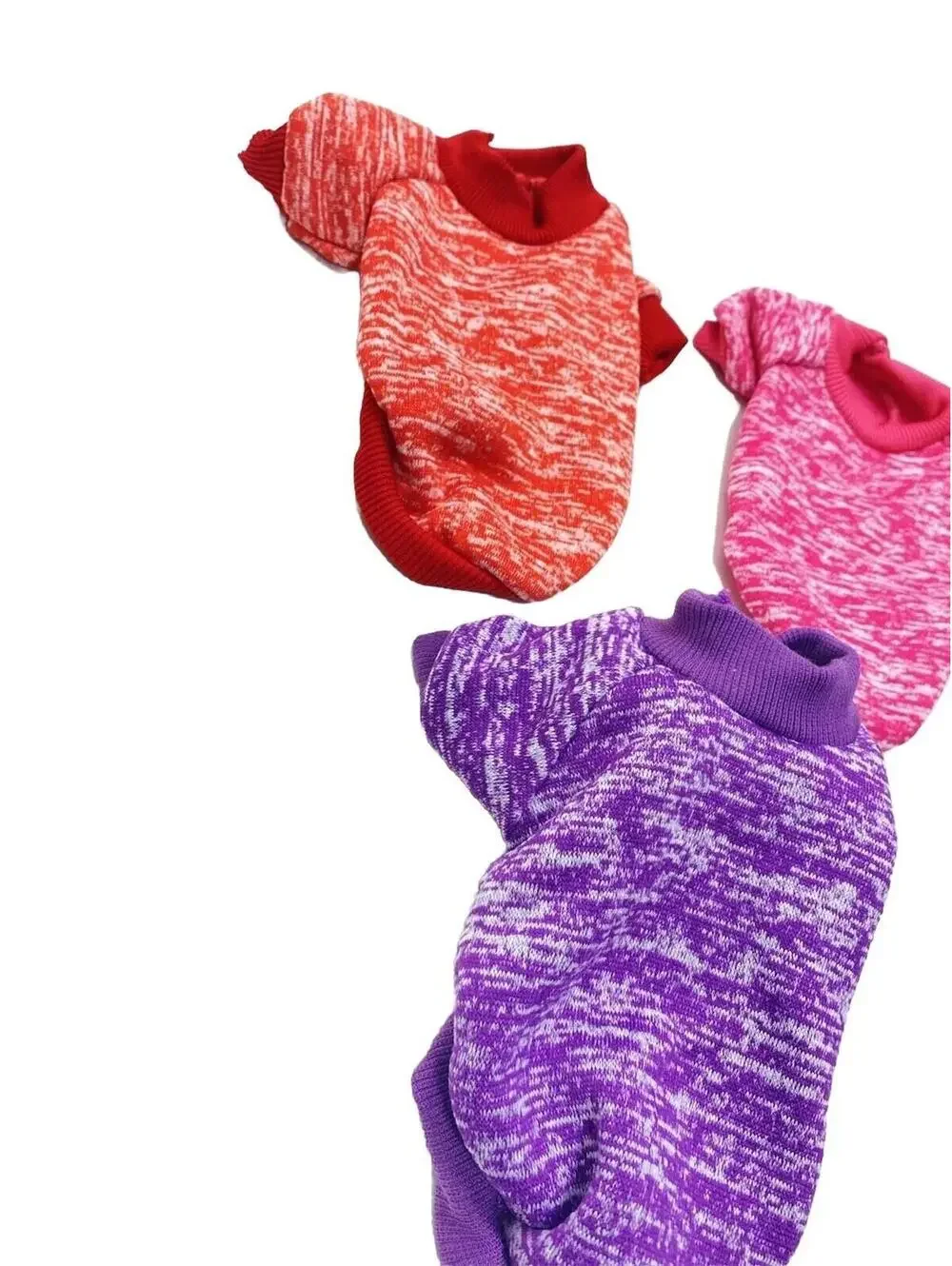 3-Piece Dog Hoodie & T-Shirt Sweatshirt Set Purple Pink Red Sizes XS-S New